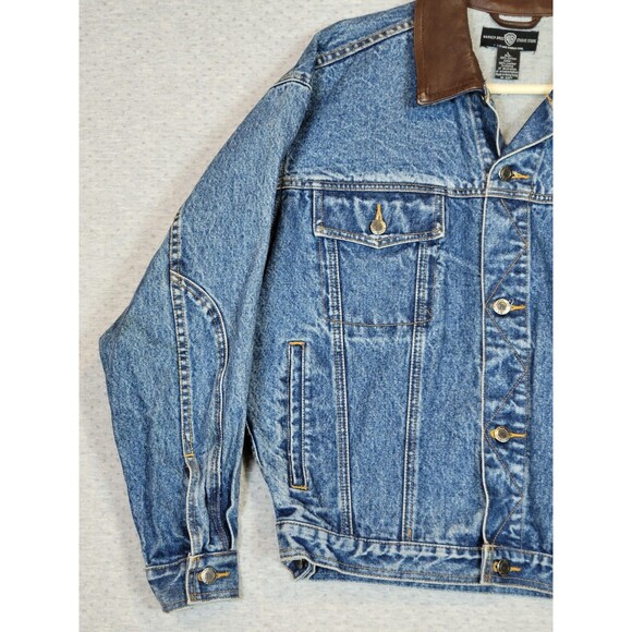 VTG 90s Warner Bros. Studio Outlaw Taz Denim Jean Jacket Unisex Small / Large - Picture 5 of 16